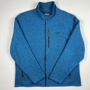 Stio Jackson Hole Wyoming Wilcox Fleece Jacket 4XL Blue